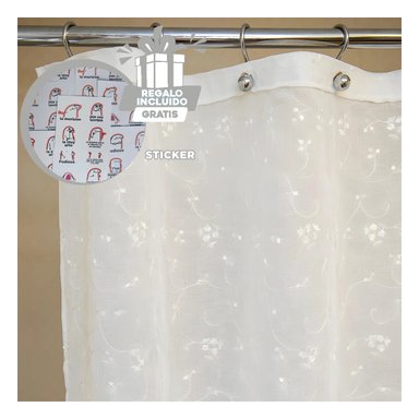 SET BARRA CORTINA RYBIU HO30833 GRIS PLOMO TUBERIA VERSATIL 70 CM 1.20M + REGALO STICKERS