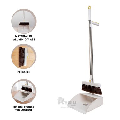 ESCOBILLA RYBIU COMPACTO RESISTENTE EN BLANCO + GIFT STICKERS - 2