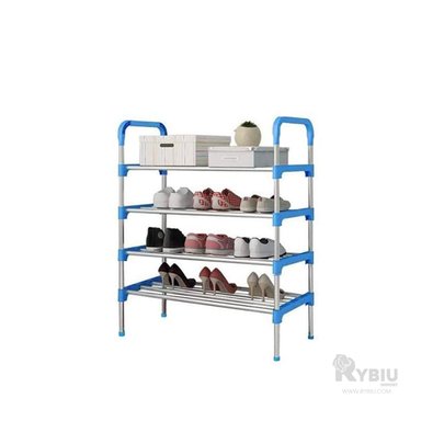 PORTAZAPATOS DURADERO DE 4 NIVELES CELESTE Y+REGALO AGENDITA