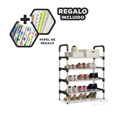 PORTAZAPATOS RYBIU HO29603 NEGRO COMODO 4 N + ENVOLTORIO REGALO