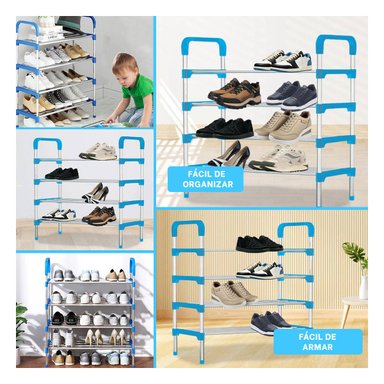 PORTAZAPATOS RYBIU HO29604 CELESTE PRACTICO E IDEAL 4 N + GIFT MINIAGENDA