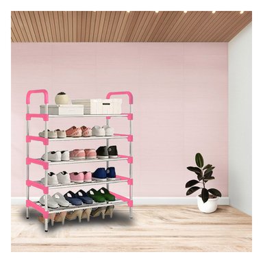 ZAPATERA RYBIU HO29602 DURADERA Y COMPACTO EN 5 N + PAPEL REGALO ROSADO