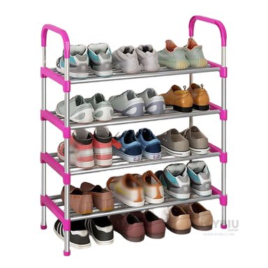 ESTANTE RYBIU HO29605 ROSADO UTIL CALZADO 4 N + BANDERITAS ADHESIVAS