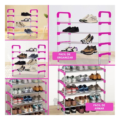 ORGANIZADOR RYBIU HO29605 ROSADO COMPACTO 4 NIVELES + GIFT MINIAGENDA