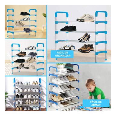 PORTAZAPATOS RYBIU HO29604 CELESTE VERSATIL Y UTIL 4 N + REGALO STICKERS