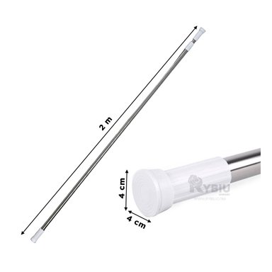 TUBO CORTINA RYBIU HO30831 1.10M A 2.0M PLOMO + PAPEL REGALO - 5