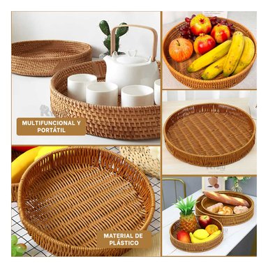 PLATO RYBIU HO30197 MARRÓN ELEGANTE MESA + ENVOLTORIO REGALO