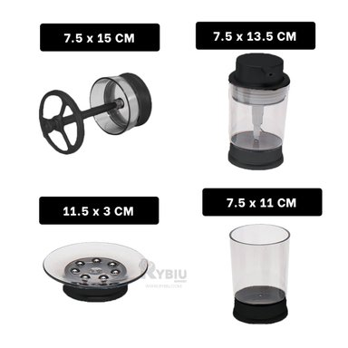 LINEA ASEO RYBIU HO30199 4 PIEZAS COMODO NEGRO + GIFT MINIAGENDA