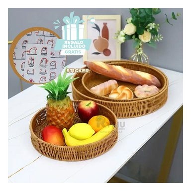 SET PLATO RYBIU HO30198 APERITIVOS MARRON + REGALO STICKERS