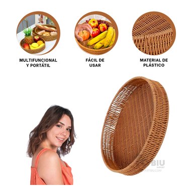 BANDEJA RYBIU HO30197 MARRÓN AZAFATE BONITO EVENTO + LIGAS REGALO