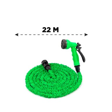 MANGUERA RYBIU HO30303 PORTATIL RIEGO VERDE 22 M + PAPEL REGALO