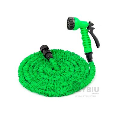 MANGUERA RYBIU HO30303 MANGUERILLA DURADERO VERDE 22 M + REGALO LIGAS PEINAR