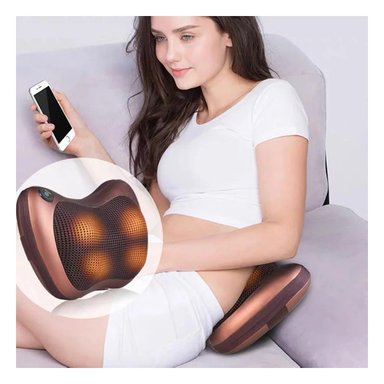 ALMOHADÍN RYBIU HO30720 DORMIR BIEN MARRÓN + LIGAS REGALO 31 X 10 CM