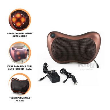 ALMOHADÍN RYBIU HO30720 FUNCIONAL MARRÓN +BANDERITAS ADHESIVAS 31 X 10 CM