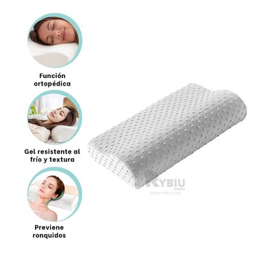 ALMOHADÍN RYBIU HO30721 SIESTAS BLANCO + REGALO LIGAS PEINAR 50 X 10 CM - 5