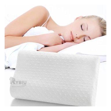 ALMOHADA RYBIU HO30721 VISCOELÁSTICA BLANCO + PAPEL REGALO 50 X 10 CM