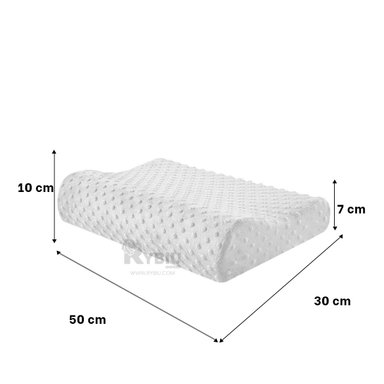 ALMOHADA RYBIU HO30721 VISCOELÁSTICA BLANCO + PAPEL REGALO 50 X 10 CM - 2