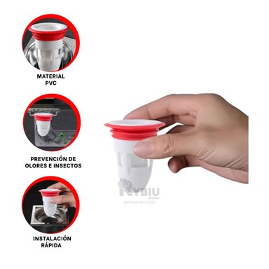 DESAGUE RYBIU HO32455 BLANCO DURADERO + REGALO LIGAS PEINAR