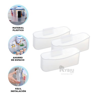 ORGANIZADOR RYBIU HO32466021 TRANSPARENTE VERSATIL + BANDERITAS ADHESIVAS