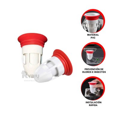 DESAGUE RYBIU HO32455 BLANCO RESISTENTE + BANDERITAS ADHESIVAS