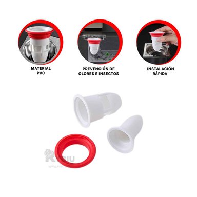 DESAGUE COMPATIBILIDAD ESTETICA EN BLANCO Y+LIGAS DE REGALO