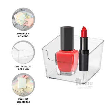 CAJA MODERNO EN TRANSPARENTE Y+REGALO LIGAS PARA PEINAR