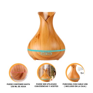 DIFUSOR RYBIU HO30729 MADERA CLARA DISPERSOR UTIL AROMAS + GIFT MINIAGENDA