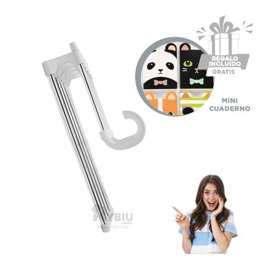 SET GANCHOS RYBIU HO30796 ARMARIO 5 EN 1 BLANCO + REGALO AGENDITA