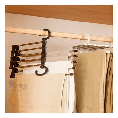 SET GANCHOS RYBIU HO30797 PRENDAS EFICIENTE NEGRO + REGALO STICKERS