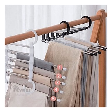 SET GANCHOS RYBIU HO30797 ESPACIOSO ARMARIO 5 EN 1 NEGRO + REGALO AGENDITA