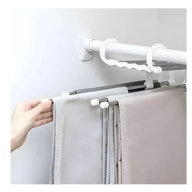 SET PERCHERO RYBIU HO30796 COLGADOR IDEAL PANTALONES BLANCO + LIGAS REGALO