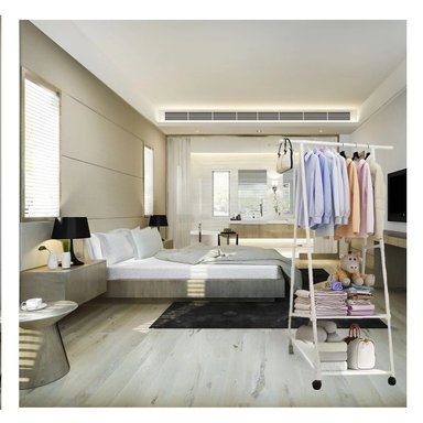 SET PERCHERO RYBIU HO30802 COLGADOR FORMA TRIANGULAR BLANCO + LIGAS REGALO