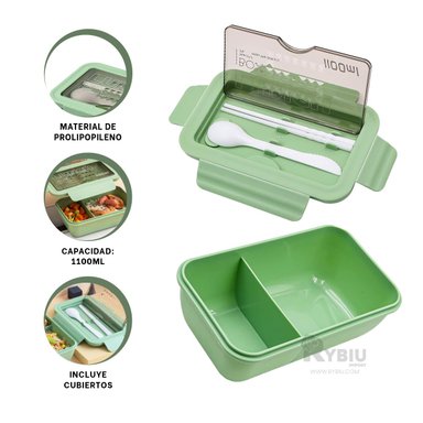 ENVASE HERMETICO RYBIU CO29592 VERDE +REGALO AGENDITA