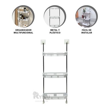 ESTANTE RYBIU HO30810 BLANCO DIVISIBLE FUNCIONAL + BANDERITAS ADHESIVAS