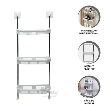 ORGANIZADOR RYBIU HO30810 BLANCO MULTIUSO 3 NIVELES + GIFT STICKERS