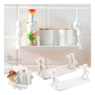 ESTANTE RYBIU HO30811 BLANCO BAÑERA SHAMPOO + REGALO AGENDITA