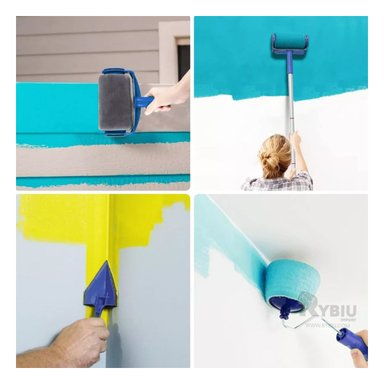 RODILLO RYBIU HO30813 APLICADOR PINTAR AZUL + PAPEL REGALO