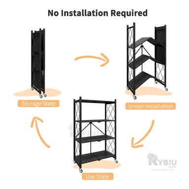 REPISA RYBIU HO30749 NEGRO MULTIUSOS 4 NIVELES + GIFT MINIAGENDA