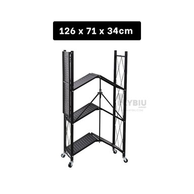 REPISA RYBIU HO30749 NEGRO MODERNO 4 ALTURAS + REGALO AGENDITA - 5