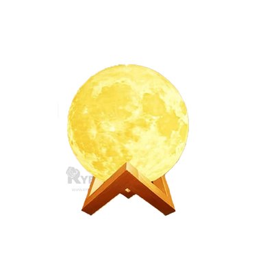 LAMPARA RYBIU HO30753 TRANSPARENTE ESTETICA VOTA HUMO FORMA LUNA + REGALO STICKERS