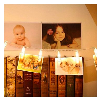 GUIRNALDA RYBIU HO30766 AMARILLO CON ILUMINACION FOTOS + ENVOLTORIO REGALO