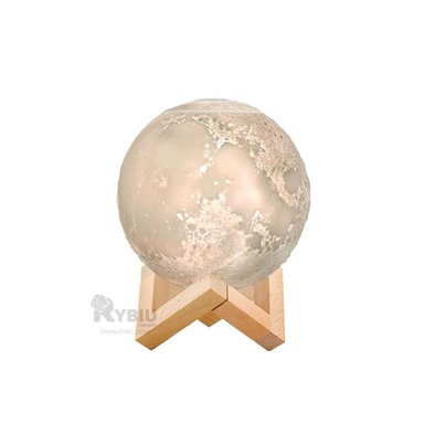 LAMPARA RYBIU HO30753 TRANSPARENTE LLAMATIVA FORMA LUNA + GIFT MINIAGENDA