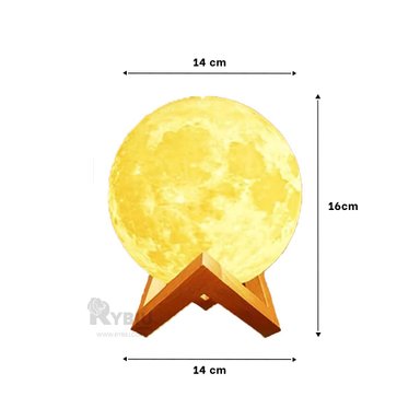 LAMPARA RYBIU HO30753 TRANSPARENTE LLAMATIVA FORMA LUNA + GIFT MINIAGENDA - 5