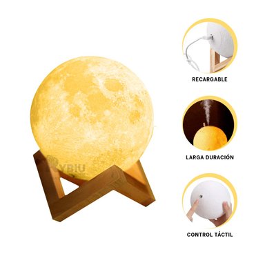 SET DIFUSOR RYBIU HO30753 TRANSPARENTE RESISTENTE FIGURA LUNA + BANDERITAS ADHESIVAS - 2
