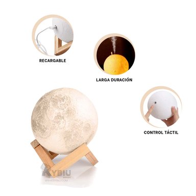 SET DIFUSOR RYBIU HO30753 TRANSPARENTE RESISTENTE FIGURA LUNA + BANDERITAS ADHESIVAS - 3