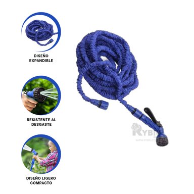 MANGUERA RYBIU HO30767 MANGUERILLA EXTERIOR AZUL 30 M + BANDERITAS ADHESIVAS