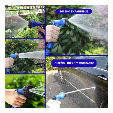 MANGUERA RYBIU HO30767 TUBO LAVADO AUTOS AZUL 30 M + REGALO STICKERS