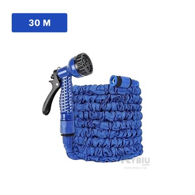 MANGUERA RYBIU HO30767 MANGUERILLA DURADERO AZUL 30 M + REGALO LIGAS PEINAR