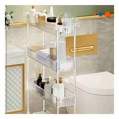 REPISA RYBIU HO29677 TRANSPARENTE CON RUEDAS DISEÑO ACRILICO + LIGAS REGALO