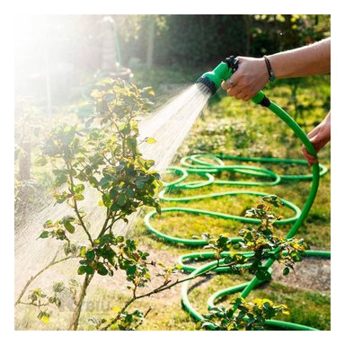 MANGUERA RYBIU HO30768 PORTATIL RIEGO VERDE 30 M + PAPEL REGALO